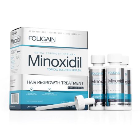 Foligain minoxidil hajnövekedési készítmény férfiaknak (3 havi adag)